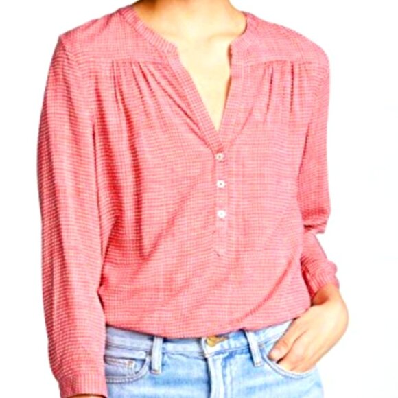 Joie | Daylan Rosalyn Casual Blouse Top in Western Rose | Size Small - Picture 3 of 11